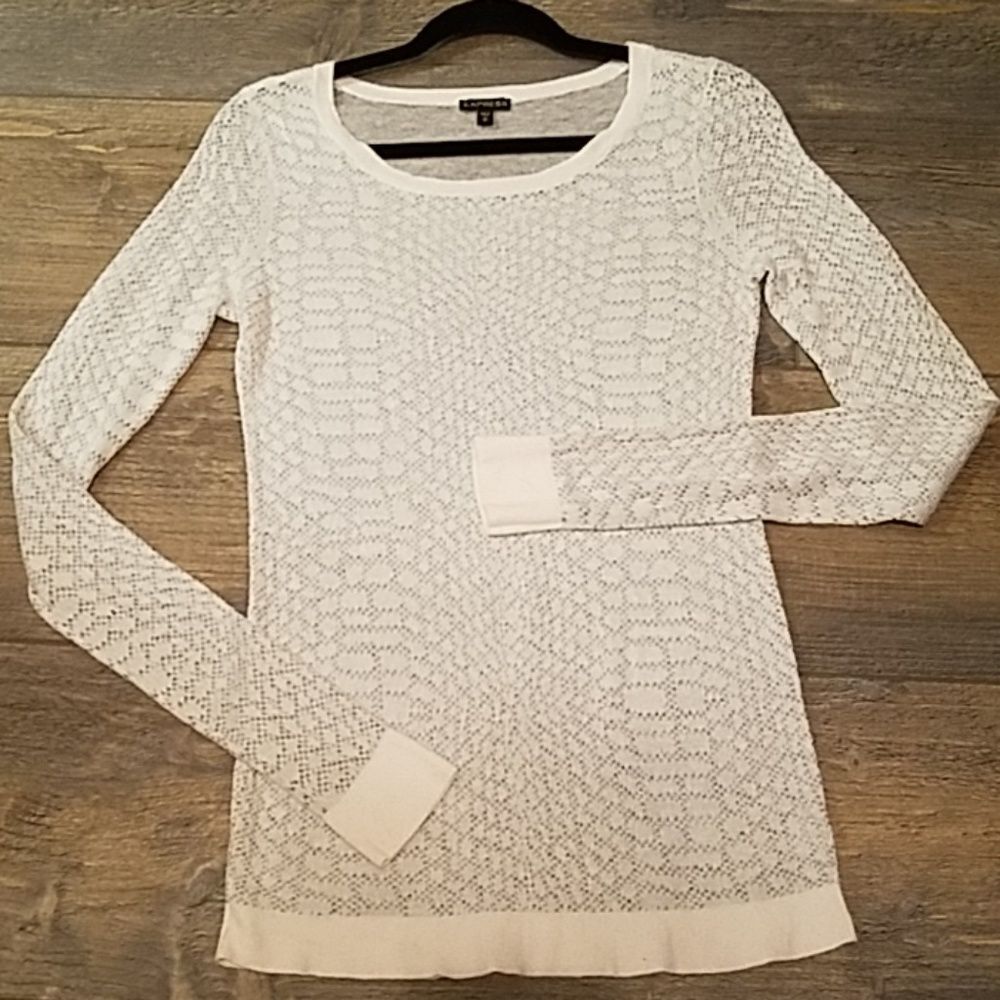 Grey and white Express Sweater